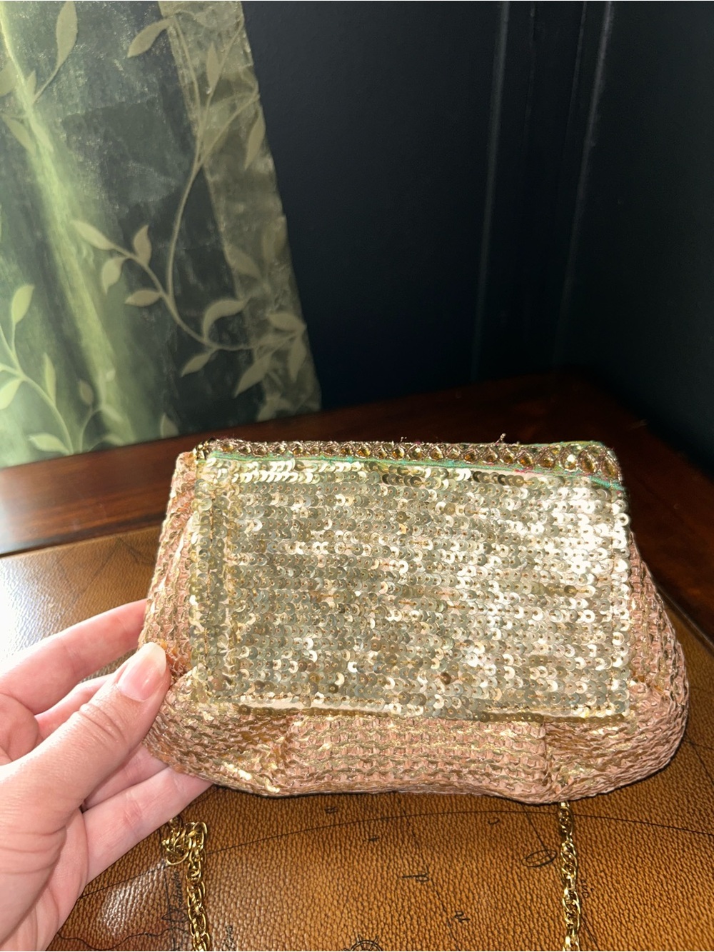 Bridal Potli Bag: Beaded Indian Wedding Purse -EUC- - Picture 10 of 14